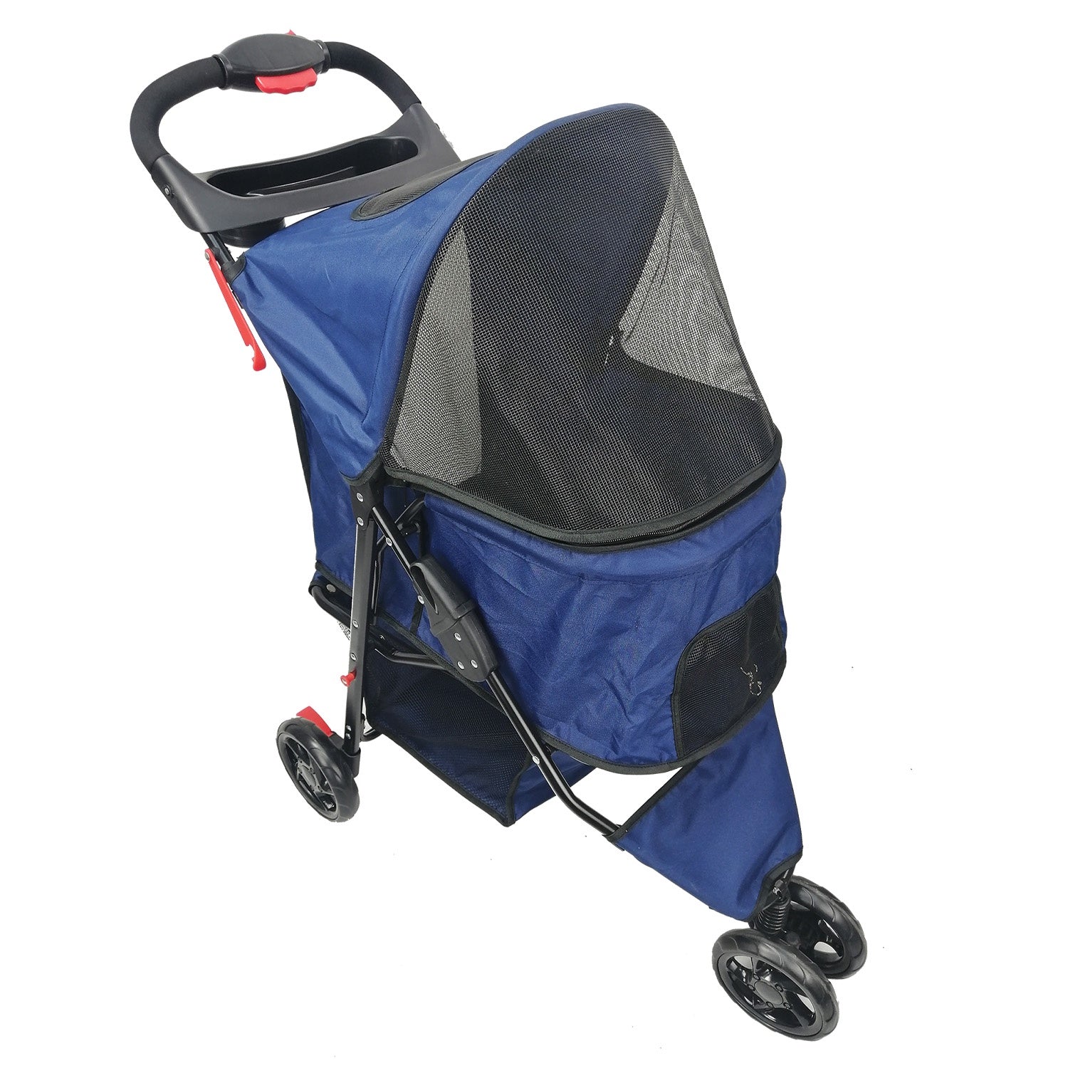 dog stroller blue AmorosO Pet Jogging Stroller