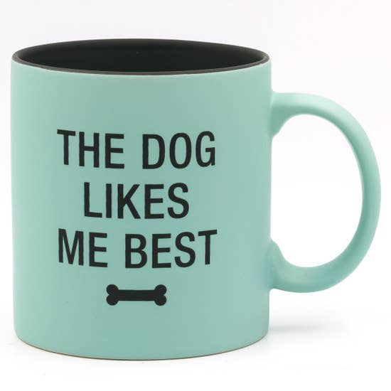 About Face Dog Likes me Best Mug