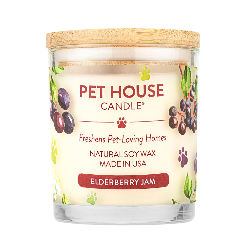 Pet House Natural Soy Wax Candle Elderberry Jam