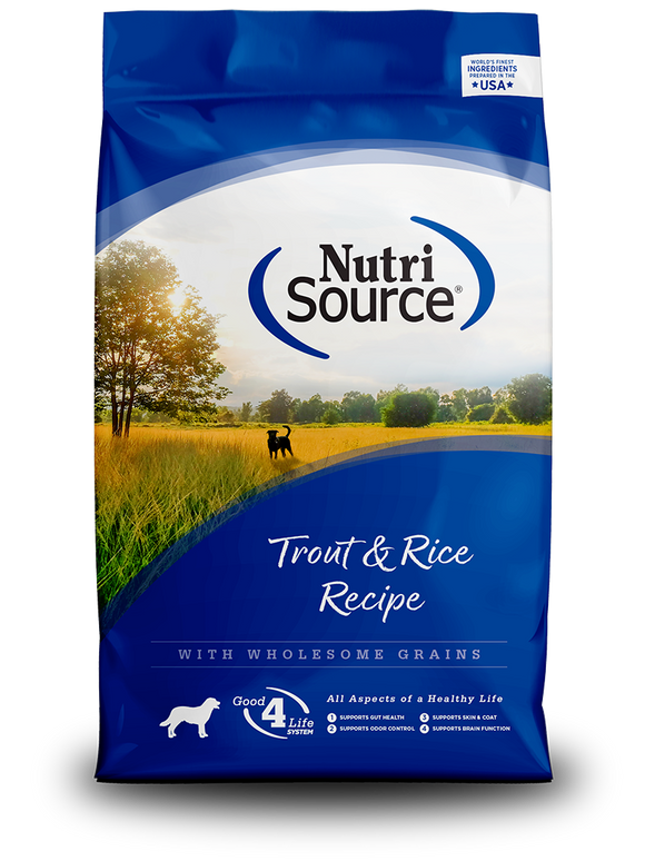 NutriSource Trout and Rice Dog