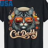 Cat Daddy Vintage Black Tee