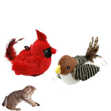 Interactive Plush Flapping Bird Cat Toy