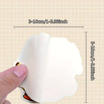 White flower with measurements on a grid background