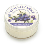 Pet House Candle in Wild Blueberries flavor on a white background