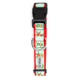 The Worthy Dog Santa's Lil Elfer Dog Collar Green