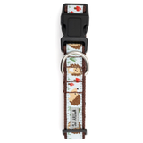 The Worthy Dog Hedgehog Dog Collar Blue