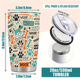 Woof & Paw Prints Stainless Steel Tumbler 20oz
