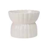 Fringe Pet Shop Ivory Sculptured Raised Pet Bowl
