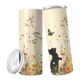 Black Cat & Butterflies Insulated Tumbler 20oz