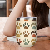 Paw Print Stainless Steel Tumbler 12oz
