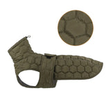 Olive Green Quilted Pet Coat