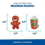 Bark Jolly Gingerbread Man Dog Toy