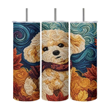 Autumn Puppy Insulated Tumbler 20oz
