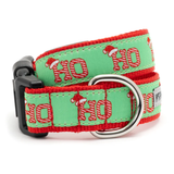 The Worthy Dog Santa's Cheer Dog Collar Green