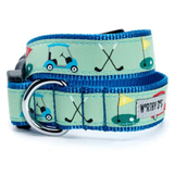 The Worthy Dog Golf Dog Collar Green