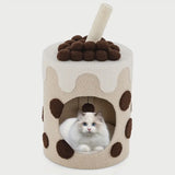 Giantex Bubble Tea Cat Tree Tower with Scratching Post