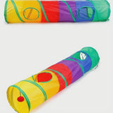 Extra-Long Collapsible Cat Tunnel with Play Ball