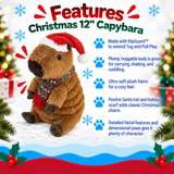 Petlou Christmas Zoo Friends Capybara 12in