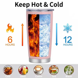 Too Peopley Black Cat Stainless Steel Tumbler