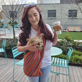 Walking Palm Dog Sling Salsa Woven