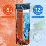 Autumn Puppy Insulated Tumbler 20oz