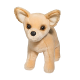 Plush toy dog with a white background