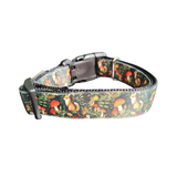 Doot's Mushrooms and Foxes Nylon Dog Collar