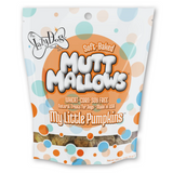 Bag of Muttillows dog treats with colorful design