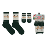 Tagco Pet and Owner Socks Reindeer Run