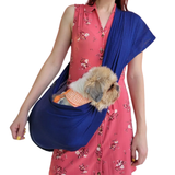 Walking Palm Dog Sling Sapphire Blue Woven