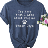 What I Like About People? Dogs Royal Blue Shirt
