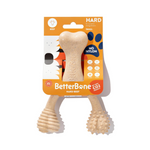 BetterBone hard beef dog chew toy in packaging on a white background
