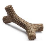 Brown pet chew toy on a white background