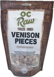 OC Raw Dog Freeze Dried Venison 4oz