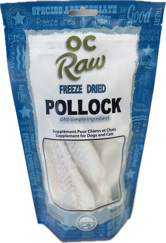 OC Raw Dog Freeze Dried Pollock 3.2oz