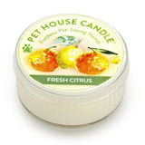 Pet House Candle Fresh Citrus on a white background