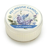 Pet House Candle in Lilac Garden flavor on a white background