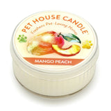 Pet House Candle Mango Peach scented candle on a white background