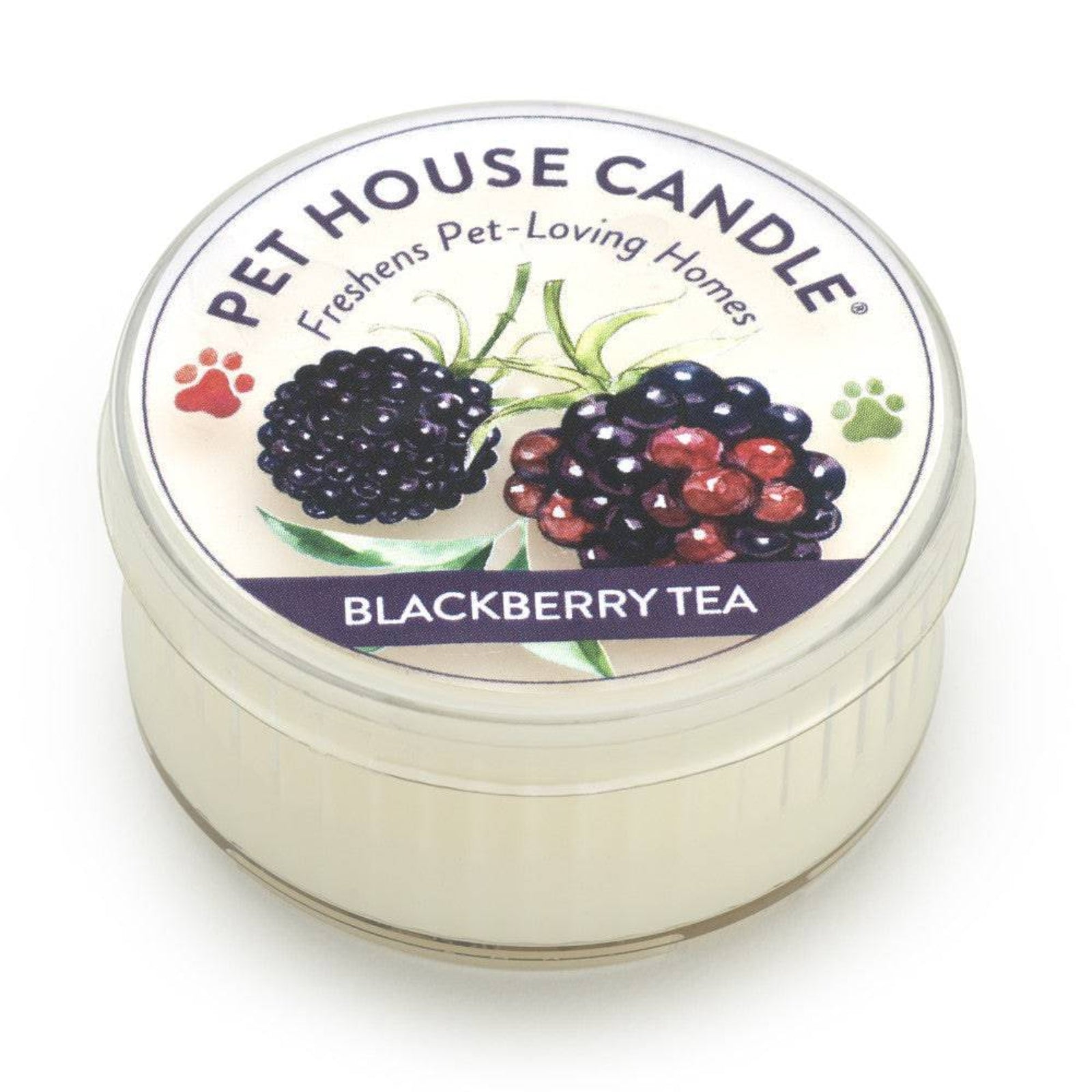 Pet House Candle Blackberry Tea on a white background