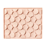 Decorative tray with geometric pattern on a white background