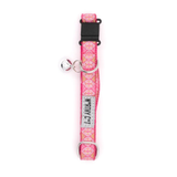 The Worthy Cat Medallion Cat Collar Pink