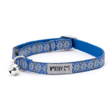 The Worthy Cat Medallion Cat Collar Blue