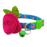 Cat Collar with Rose & Bell