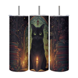 Mystical Black Cat Insulated Tumbler 20oz