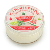 Pet House Candle in Watermelon Mojito flavor on a white background