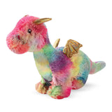 Fringe Rainbow Dragon Plush Dog Toy