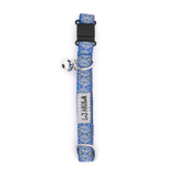 The Worthy Cat Medallion Cat Collar Blue