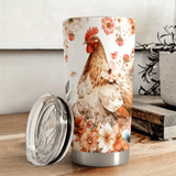 A Girl Who Loves Chickens Stainless Steel Tumbler