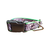 Doot's Here For The Treats Neon Green Nylon Dog Collar