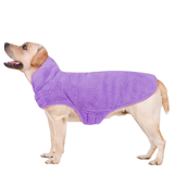 Double-Sided Plush Pet Coat Purple/Grey